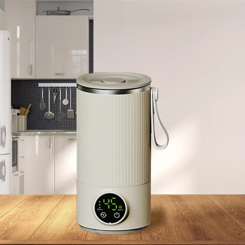 Mousseur lait vapeur portable 4 en 1 sans fil acier inoxydable écran commande température