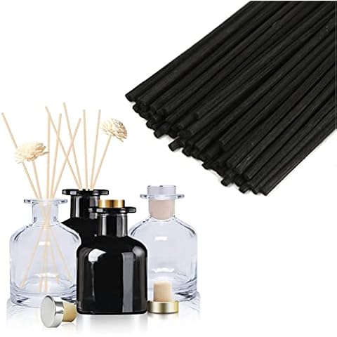 HOSSIAN Reed Diffuser Bottles Empty with Sticks-Diffuser Bottles Cover
