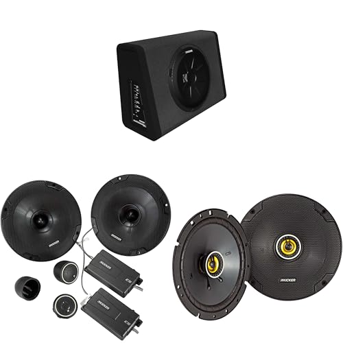 Kicker 11PT250 Powered Sub Enclosure & 46CSS674 6.75