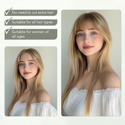 Clip in Fringe Human Hair Natural Black Bangs Fringe Clip in Hair Extensions Clip on Air Bangs Remy Human Hair Extensions Short Hairpieces for Women Clip in Bangs Fringe - Image 3