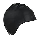 Kinsports Silicone Organic Anti-Allergy Elasticity Durable Swimming Cap, Does Not Pull Hair, Suitable for Short Hair Lady, Men and Children, Black