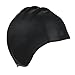 Kinsports Silicone Organic Anti-Allergy Elasticity Durable Swimming Cap, Does Not Pull Hair, Suitable for Short Hair Lady, Men and Children, Black