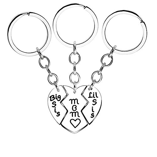 3 pièces Fille mère Porte-clés Bijoux Femme Cadeaux de Famille pour Maman Soeur,Cadeau de fête des mères Cover