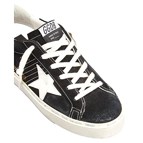 Golden Goose Women's Hi Star Low-Top Suede Court Sneakers, Black/Milky (Us_Footwear_Size_System, Adult, Women, Numeric, Medium, Numeric_7) #TOP2
