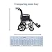 Tuffcare Compact High Strength Lightweight Transport Chair with Locking Hand Brakes, 12