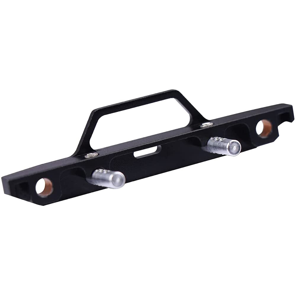 Set di 2 pezzi in metallo anteriore e paraurti posteriore per Axial SCX24 AXI90081 1/24 RC Crawler Auto Upgrade Parti