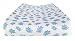 Changing Pad Cover in 100% Organic Cotton to Fit 16" x 32" Pad, Turtle Print (Blue)