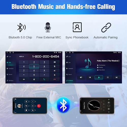 Image of Car Radio Stereo for Toyota Highlander 2014-2019 Built in Carplay /Android Auto,Android Head Unit 4G RAM 64GROM with WiFi GPS Navigation BT DSP 48-EQ SWC AM /FM Radio (No Backup Camera)