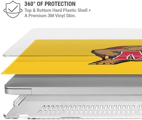 Skinit Laptop Case Plus Skin Compatible with MacBook Air 15in (2023) - Officially Licensed University of Maryland Terps Yellow Design
