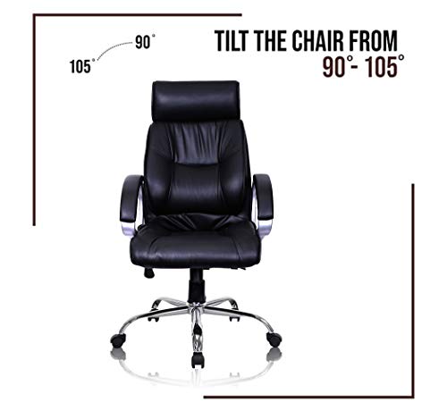 Image of Aristocrat Chairs Original High Back Chair with Chrome Base