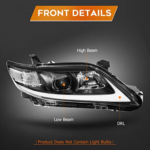 LBRST LED Projector Headlight Assembly for Toyota Camry 2010-2011 LED Sequential Turn Signal Light DRL Front Lamps Driver and Passenger Side by LBRST - Image 3
