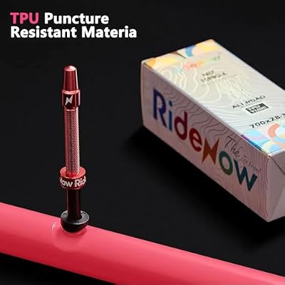 2/4 Pack Ridenow TPU Tubes 700x18-32c Inner Tubes, 45/65/85mm Metal Presta Valve with Removable Core