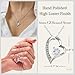 ROMESIA To My Daughter Necklace From Dad With Heartfelt Message, Daughter Birthday Gifts From Dad, Jewelry For Her From Daddy, 14K Heart Pendant (LED Box, Fan Forever)