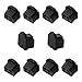uxcell Black Rubber RJ11 Connector Port Anti Dust Cap Protector Cover 10 PCS