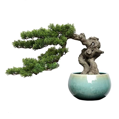 Bonsaï artificiel de pin Thuja vert plante décoration de bureau