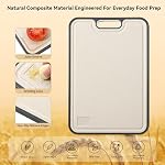 Titanium Cutting Board for Kitchen – Food Grade Pure Titanium, Non-Porous & Easy to Clean, 2-in-1 Chopping Board for Meat, Vegetables & Fruit, Large 16”×11”
