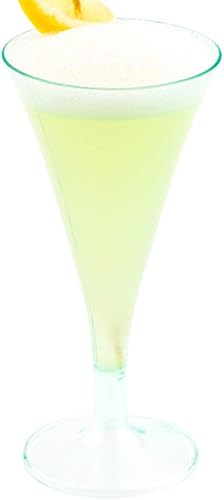 Miniatura 7 de Restaurantware Mini tazas de 1.4 onzas, 100 vasos desechables de muestra, apilables, con tallo, vasos de degustación de plástico transparente, sirve