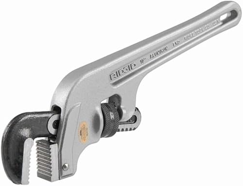 RIDGID 90107 E-910 Aluminum End Wrench, 10-inch Plumbing Wrench,Silver,Small