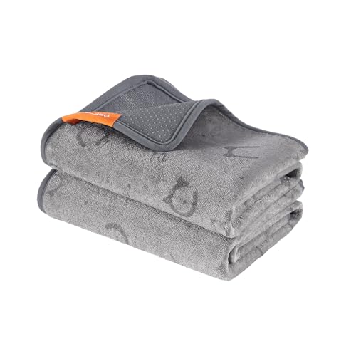 Feandrea - Feandrea Tapis Absorbant Lavable pour Chien, 2 Paquets, Réutilisable, 122 x 91 cm, L, Tapis Éducateur pour Animaux, Anti-Fuite, Antidérapant, pour Chiens, Chats, Lapins, Gris Tourterelle PTD003G01 - -30%