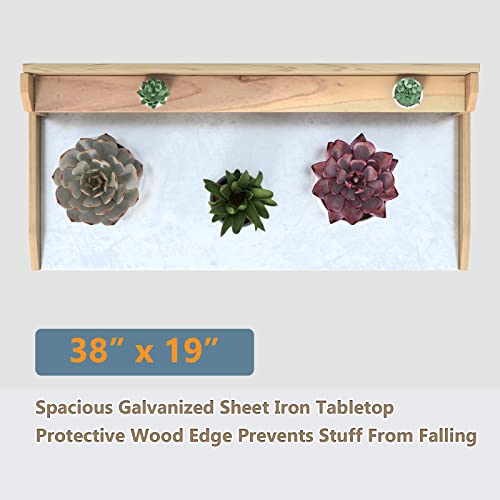 Giantexgardenpottingbenchgalvanizedsteeltop6hooks2tierstorageshelveswoodworkstationforindooroutdoorgardeningplantinggaragetoolspottedplantworktable415x195x48 Urban Country Home Decor Giantex garden potting bench galvanized steel top 6 hooks 2 tier storage shelves wood workstation for indoor outdoor gardening planting garage tools potted plant worktable 415x195x48 urban country home decor