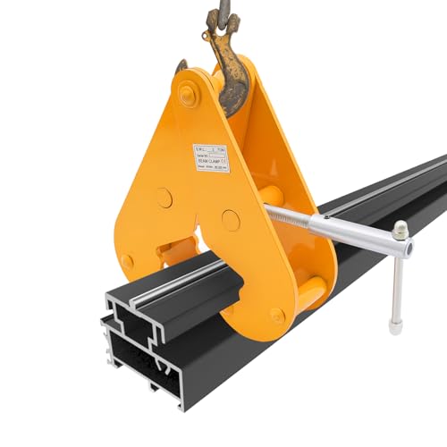 3T/ 6613lbs Vertical Lifting Clamp Beam Metal Lifting Clamp Beam Vertical Clamp Adjustable Jaw Opening Clamp 3.15