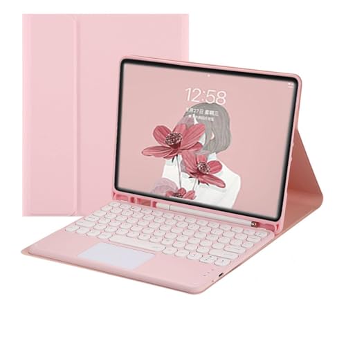 Amazon | iPad10用 キーボードケース 丸型キー ペンホルダー付き