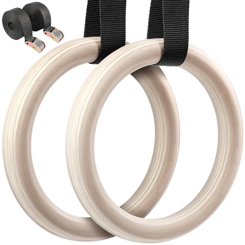 Argola de Ginástica Olímpicã, Kit Argolas de Suspensão Olímpica Madeira