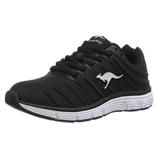 KangaROOS K Tech 8007, unisex vuxen'Hi-Top sneakers, Black Black 500-3 UK