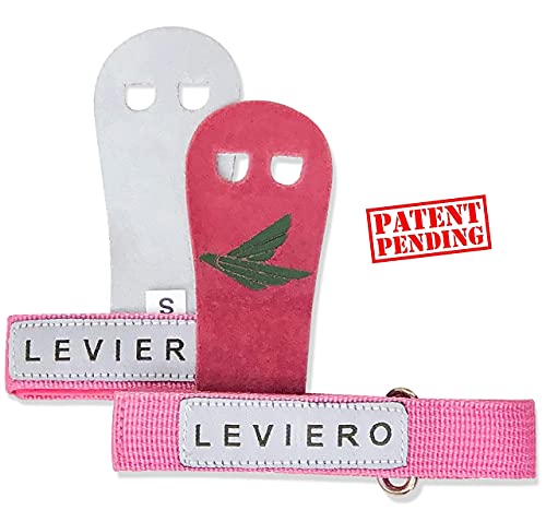 LEVIERO Palmies Gymnastics Hand Grips (Pink, Medium) - Thumbnail 2