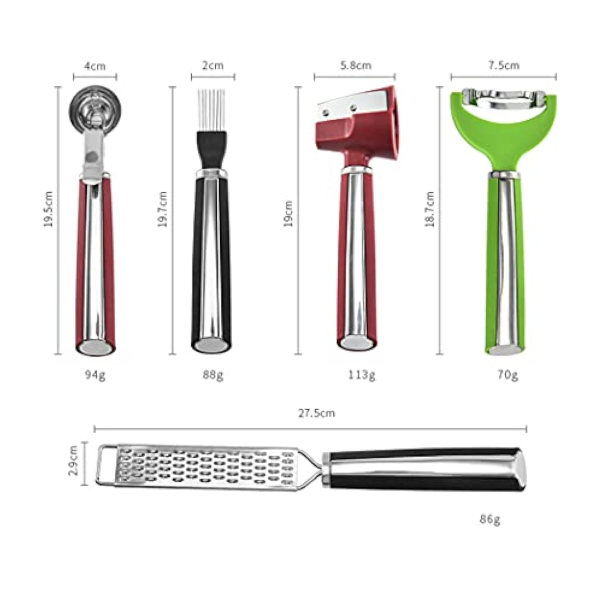 Portable Stainless Steel Manual Lemon Grater & Zester