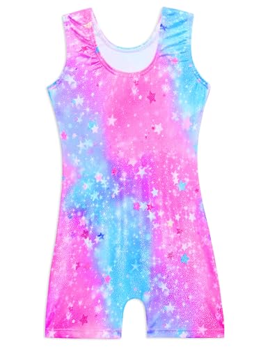 Image of Domusgo Gymnastics Leotards for Girls Sparkly One Piece Biketard Size 1-10Y