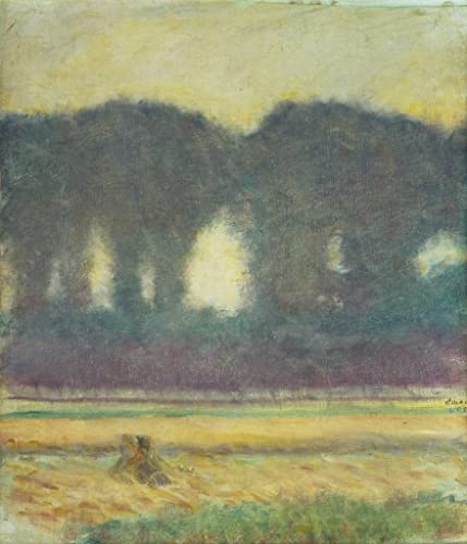 De Célèbres Tableaux Oeuvre Dimpression Wall Art Peintures Sapins Champ de Mais August Macke 60x90