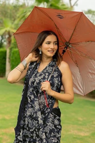 Image of MIRCHI FASHION Women Saree Floral Printed Chiffon | Breathable Lightweight Summer Sari for Office and Daily Use with Unstitched Blouse (Available in 20 Styles)