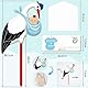 88cm Klapperstorch Set zur Geburt Baby, Storch Geburt für Draussen Set, Willkommen Zuhause Baby, Holzstab+ Namensschild+ Grußkarte, babygeschenke zur Geburt Junge, für Draussen & Drinnen