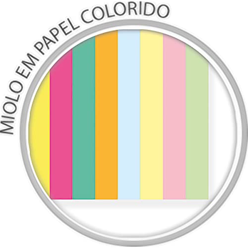 Caderno Espiral Capa Plástica 1/4 Pequeno sem Pauta, Tilibra, Neon, 302775, 14x20cm, Kori, 80 Folhas