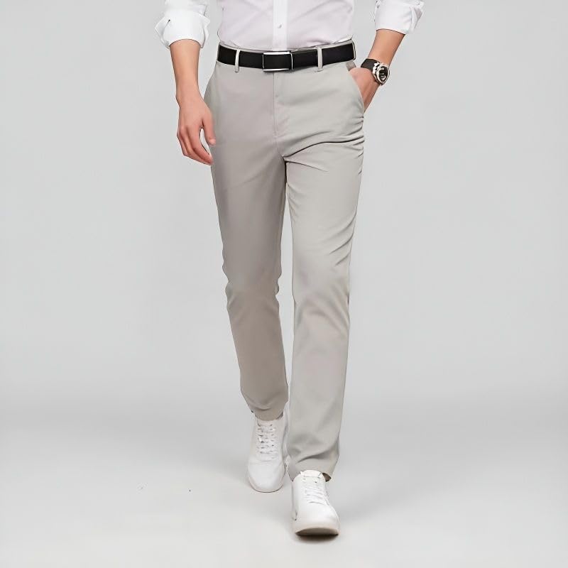Ndeleta ya Nhenha Men's Dress Pants, Slight Stretch Straight Fit for Office and Business Casual