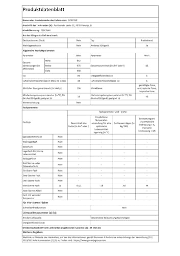 Gorenje F39EPW4 Gefrierschrank freistehend mit 61 Litern Volumen