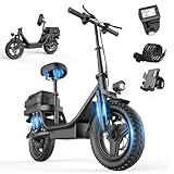 Tysevu GQ8 Foldable Electric Bike (Ebike) 14" 48V 15Ah Battery, 740W Motor, 30 km/h Speed, Adult and Teens Ebike Removable Battery UL 2849 Certified for Road Sand Mountain