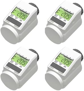 Programmierbarer Heizkörper-Thermostat (Energiesparregler) 4er-Set