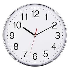 Plumeet Silent Wall Clock 10 " Non Ticking Quartz Black Wall Clocks Simple Design Wall Clocks for photo Plumeet Silent Wall Clock 10 " Non Ticking Quartz Black Wall Clocks Simple Design Wall Clocks for