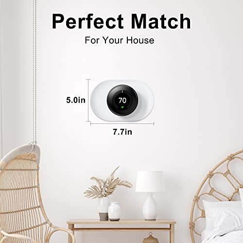 Compatible With Google Learning Thermostat 1St/2Nd/3Rd Wall Plate Cover, Nest Thermostat Trim Kit, Not Compatible With 2020 Models #TOP2