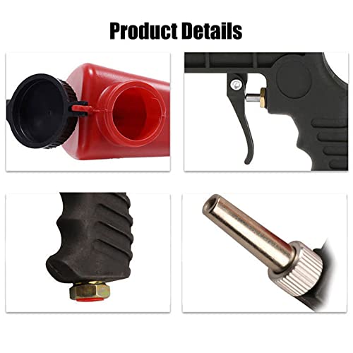 1/4” Air Sandblasting Gun Portable Handheld Sandblaster 90Psi Gravity Sandblasting Gun Pneumatic Sandblaster Spray Gun Blasting Machine #TOP5