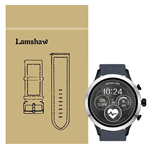 LvBu Armband Kompatibel Für Michael Kors Runway, Sport Silikon Classic Ersatz Uhrenarmband Für Michael Kors Access Runway Smartwatch (Grau)