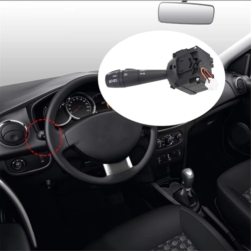 Levier de clignotant Duster commande phare commodo direction 8201167977 - 6