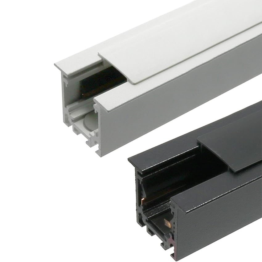 Carril magnético Empotrado de 2 Metros, 16 Colores Disponibles, Ideal para iluminación Decorativa y Funcional en Interiores.