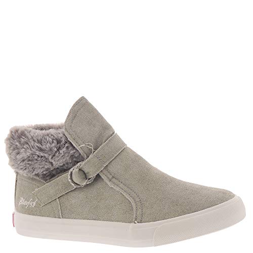 Blowfish Kids Girl's Mint-T (Toddler/Little Kid) Silver Brushed Metallic Canvas/Faux Fur 9 Toddler M