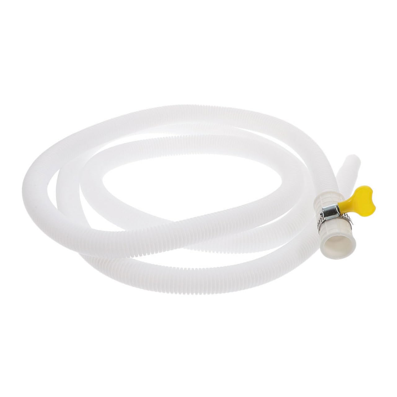 jojofuny Tubo Estensibile per Condizionatore con Morsetto Resistente in Pe e Abs, Flessibile e Durevole per Scarico Condensa Climatizzatore Esterno Bianco