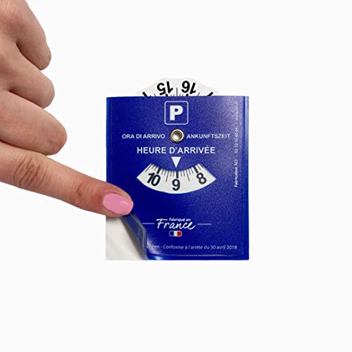 Disque Bleu Adhésif de Stationnement Zone Bleue | Fabriqué en France | Facile Autocollant Pratiqueet Durable | Accessoires Auto Voiture