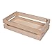 Rayher Caja de madera de fruta, para manualidades, 30,5x16,7x7,6 cm, incluye 2 ganchos, 62727000