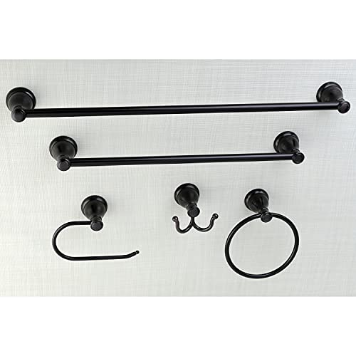 Kingston Brass Mesa Verde Towel Bar/Towel Ring/Toilet Paper Holder/Robe Hook, 18"/24", Oil Rubbed Bronze #TOP1